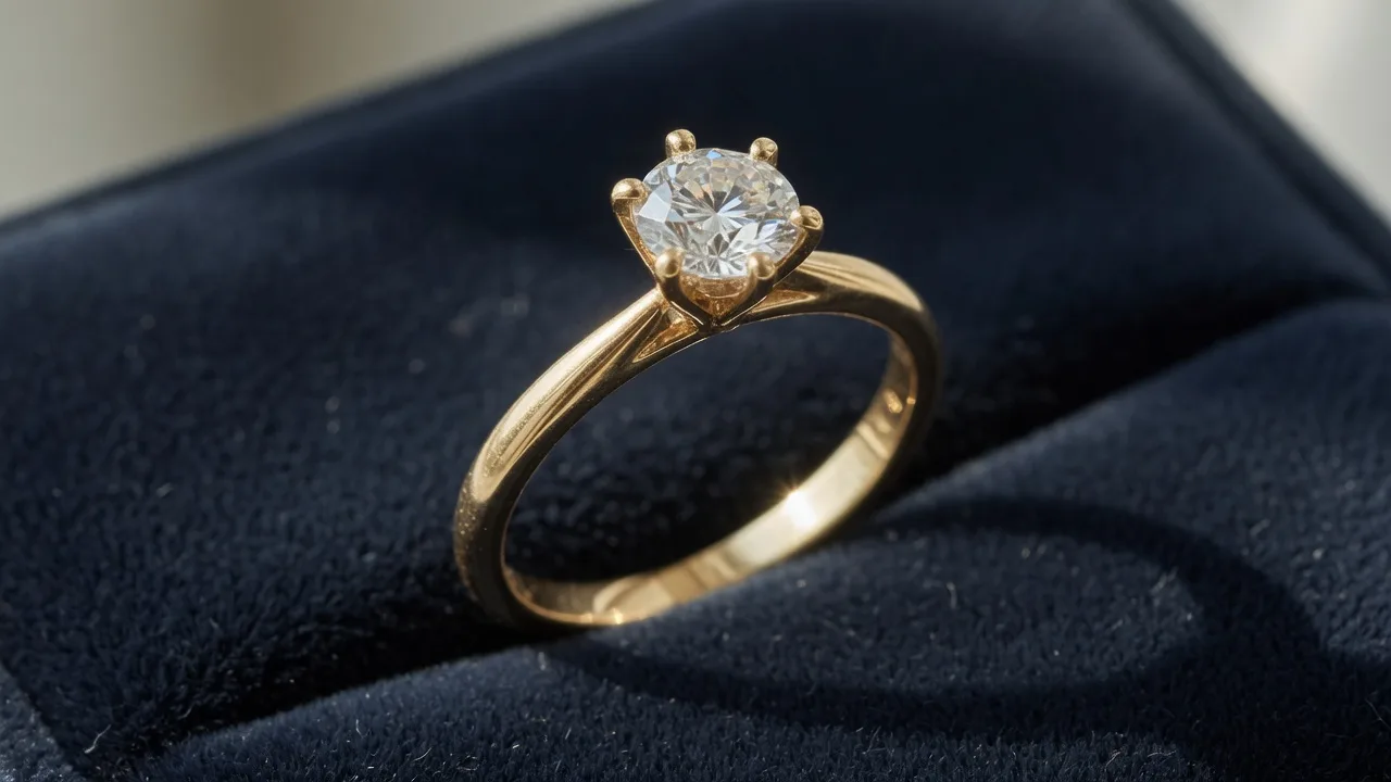 14ct engagement ring, melt without the diamond