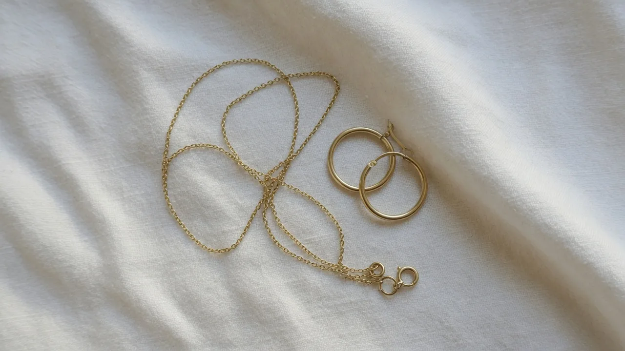 9ct 375 chain and hoops for melt